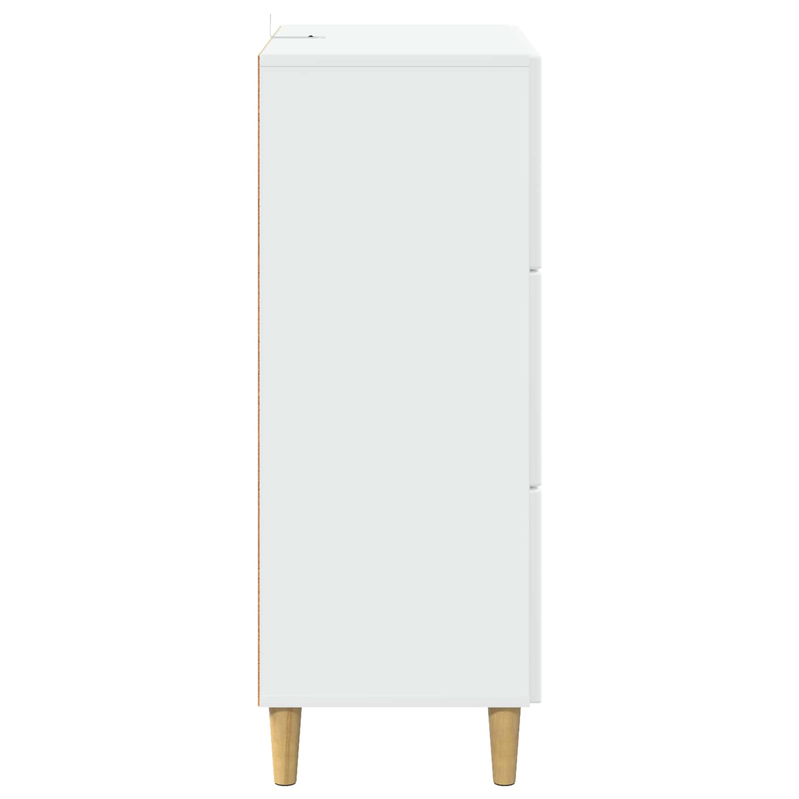 Schubladenschrank Weiß 66 x 34,5 x 90 cm Holzwerkstoff