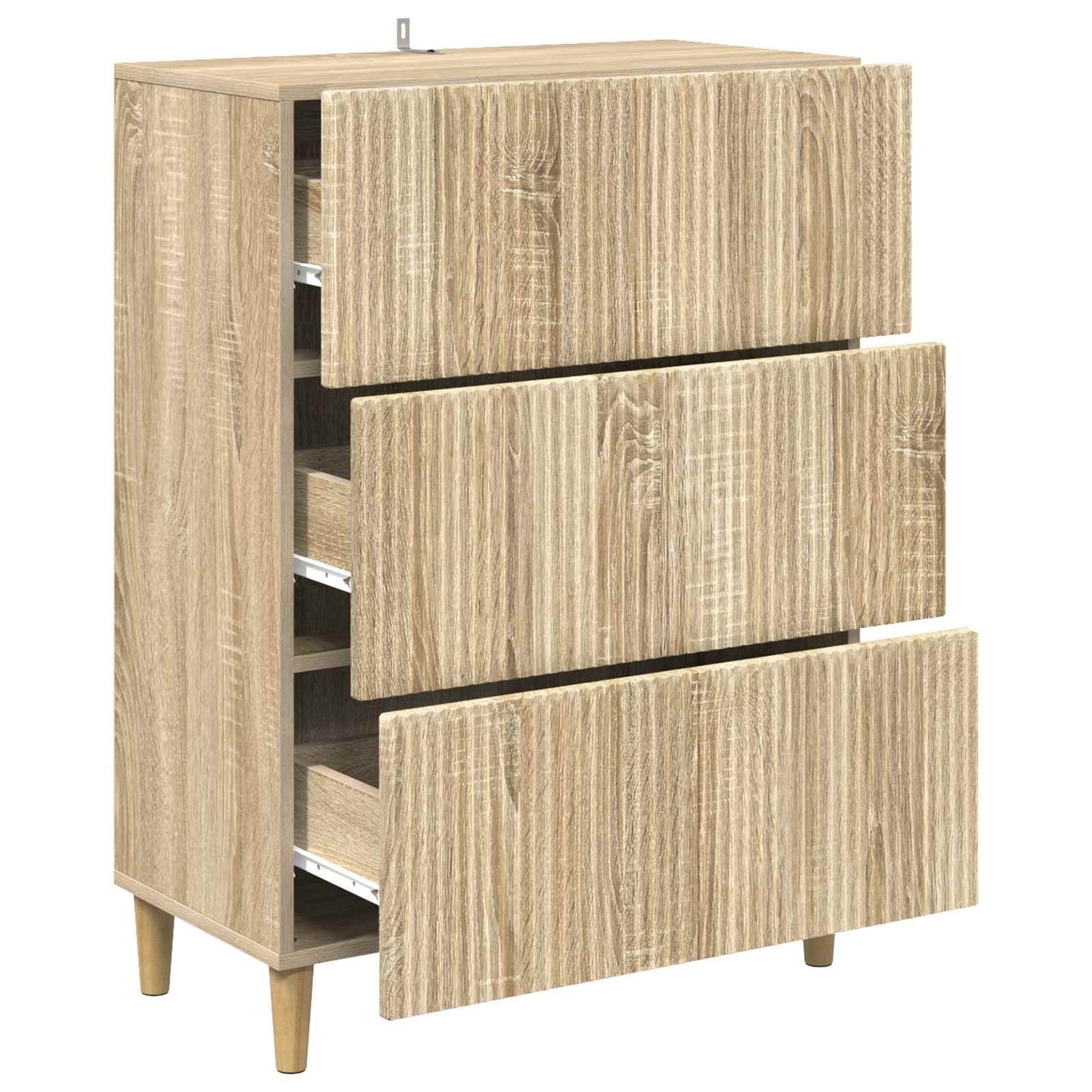 Schubladenschrank 66 x 34,5 x 90 cm Holzwerkstoff Sonoma-Eiche