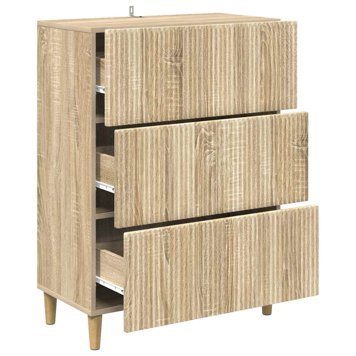 Schubladenschrank 66 x 34,5 x 90 cm Holzwerkstoff Sonoma-Eiche