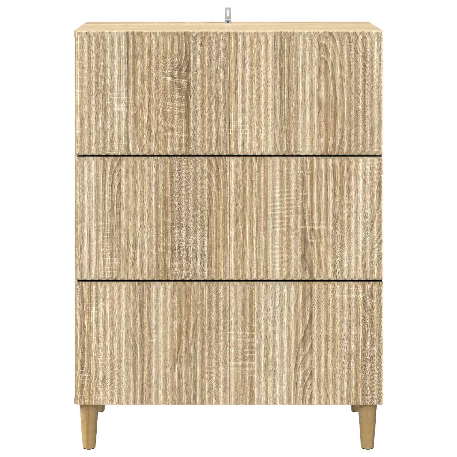 Schubladenschrank 66 x 34,5 x 90 cm Holzwerkstoff Sonoma-Eiche