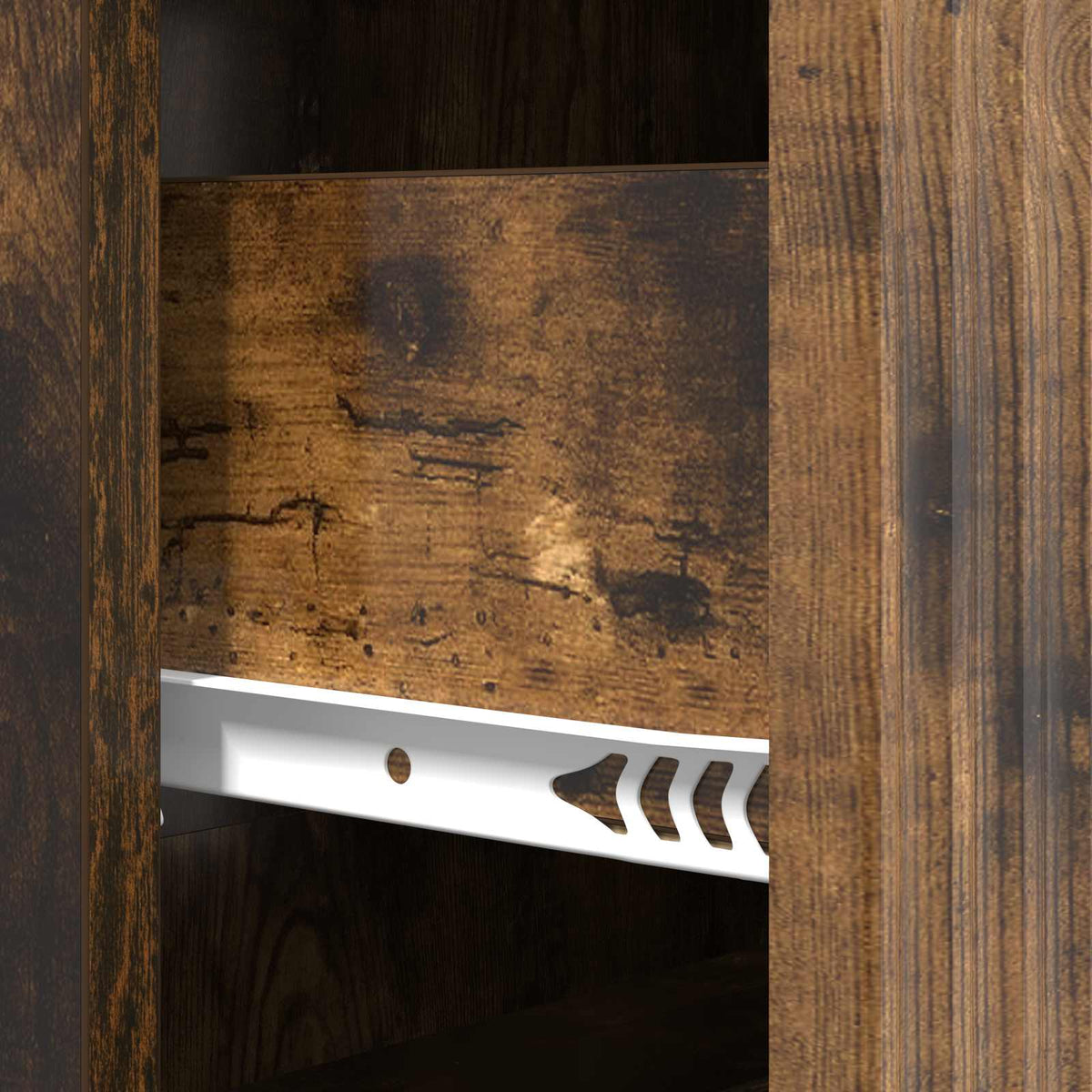 Schubladenschrank 66 x 34,5 x 90 cm Holzwerkstoff Räuchereiche