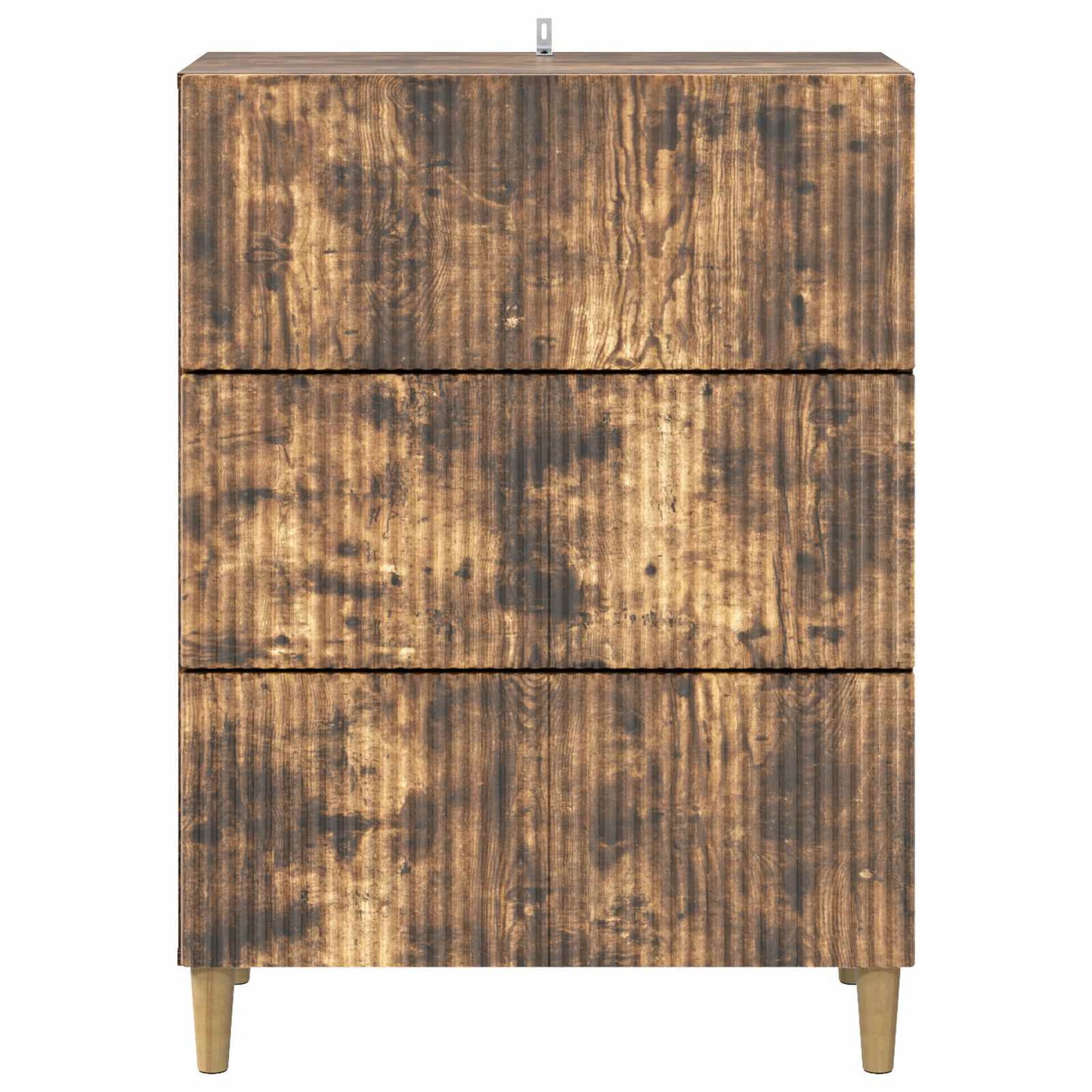Schubladenschrank 66 x 34,5 x 90 cm Holzwerkstoff Räuchereiche