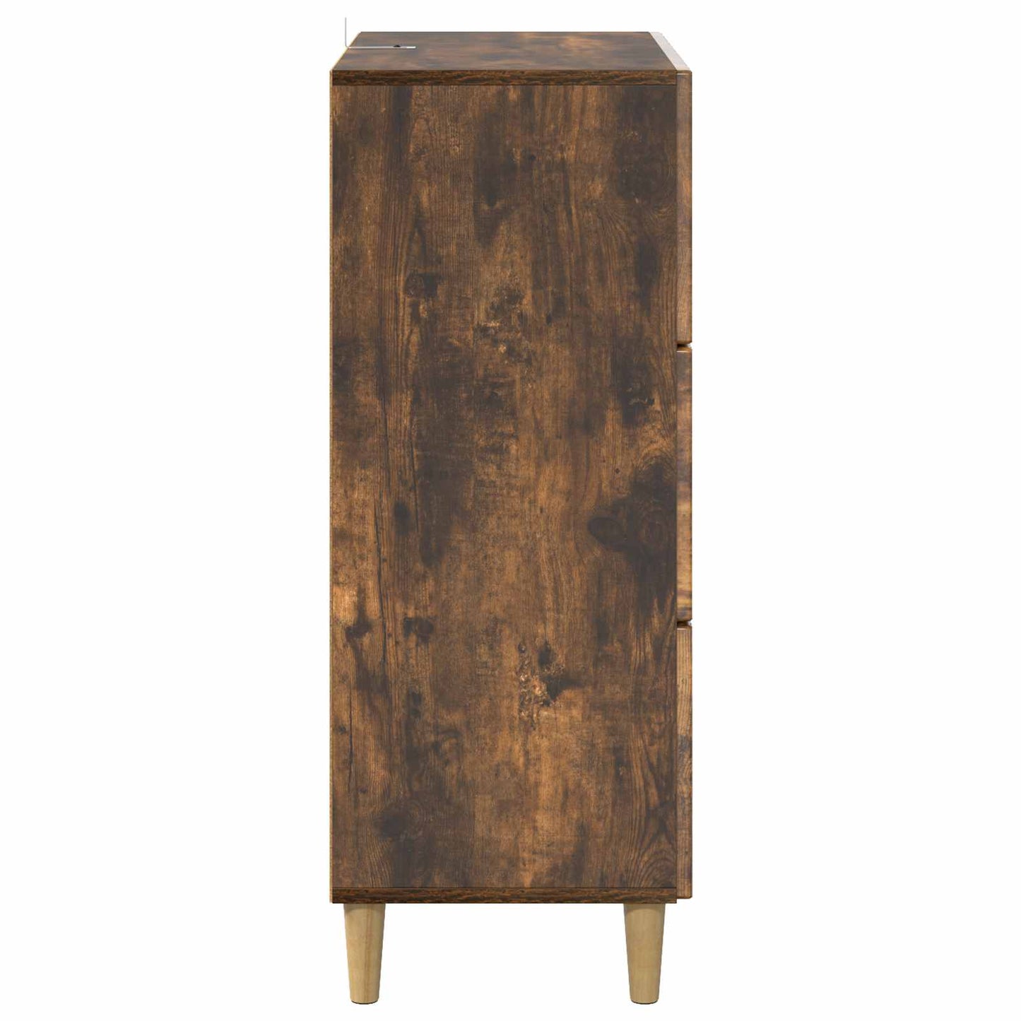 Schubladenschrank 66 x 34,5 x 90 cm Holzwerkstoff Räuchereiche
