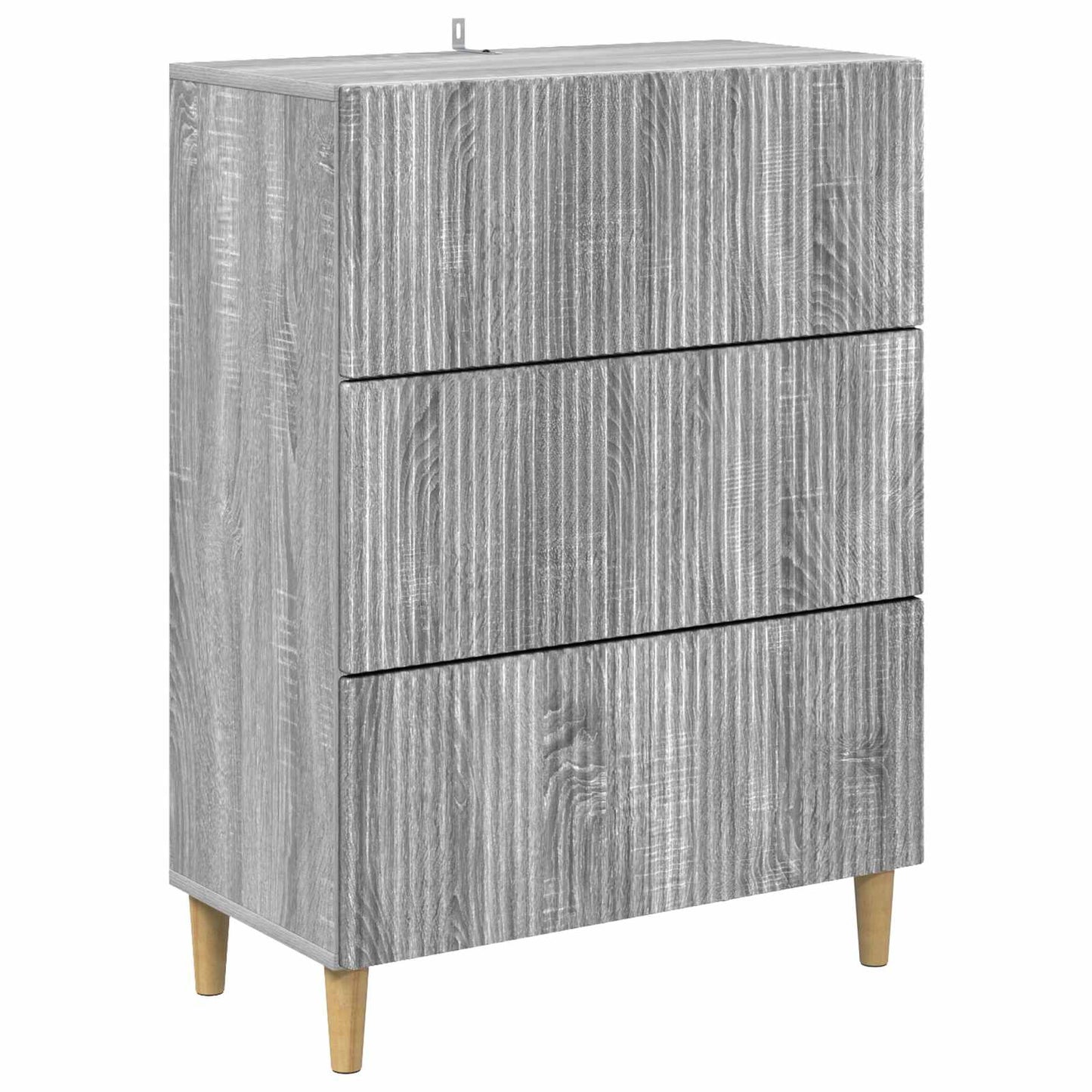 Schubladenschrank 66 x 34,5 x 90 cm Holzwerkstoff Sonoma-Grau