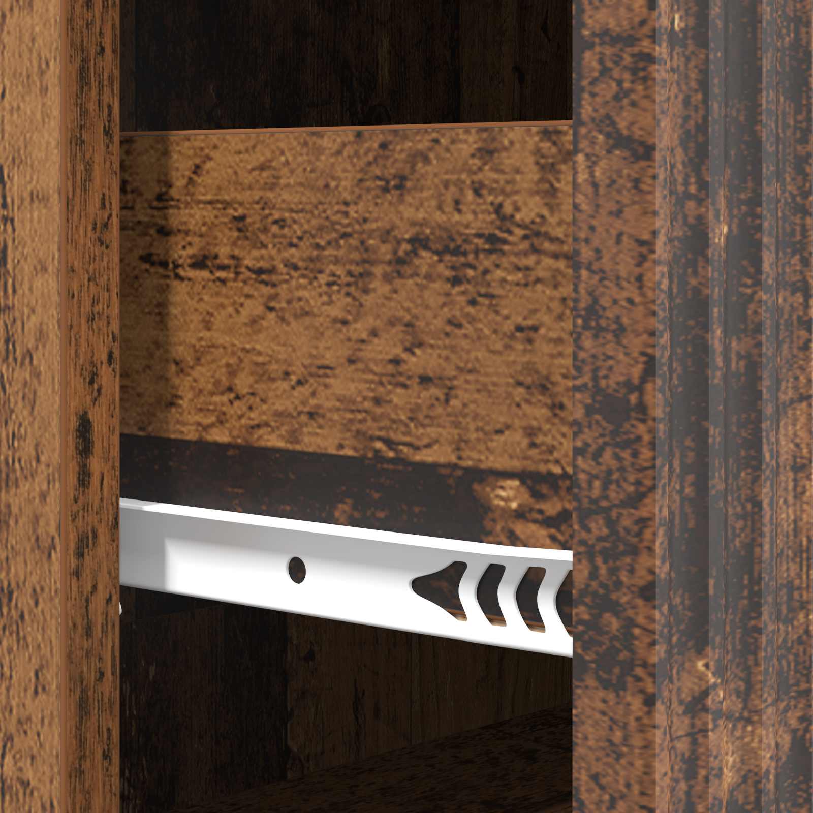 Schubladenschrank 66 x 34,5 x 90 cm Holzwerkstoff Altholz