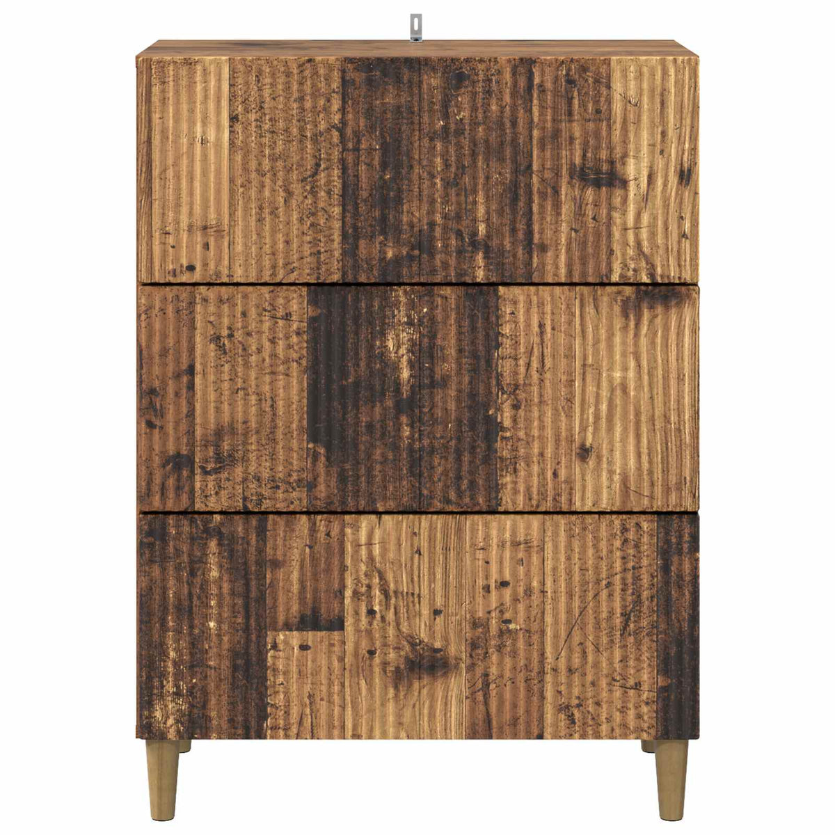 Schubladenschrank 66 x 34,5 x 90 cm Holzwerkstoff Altholz