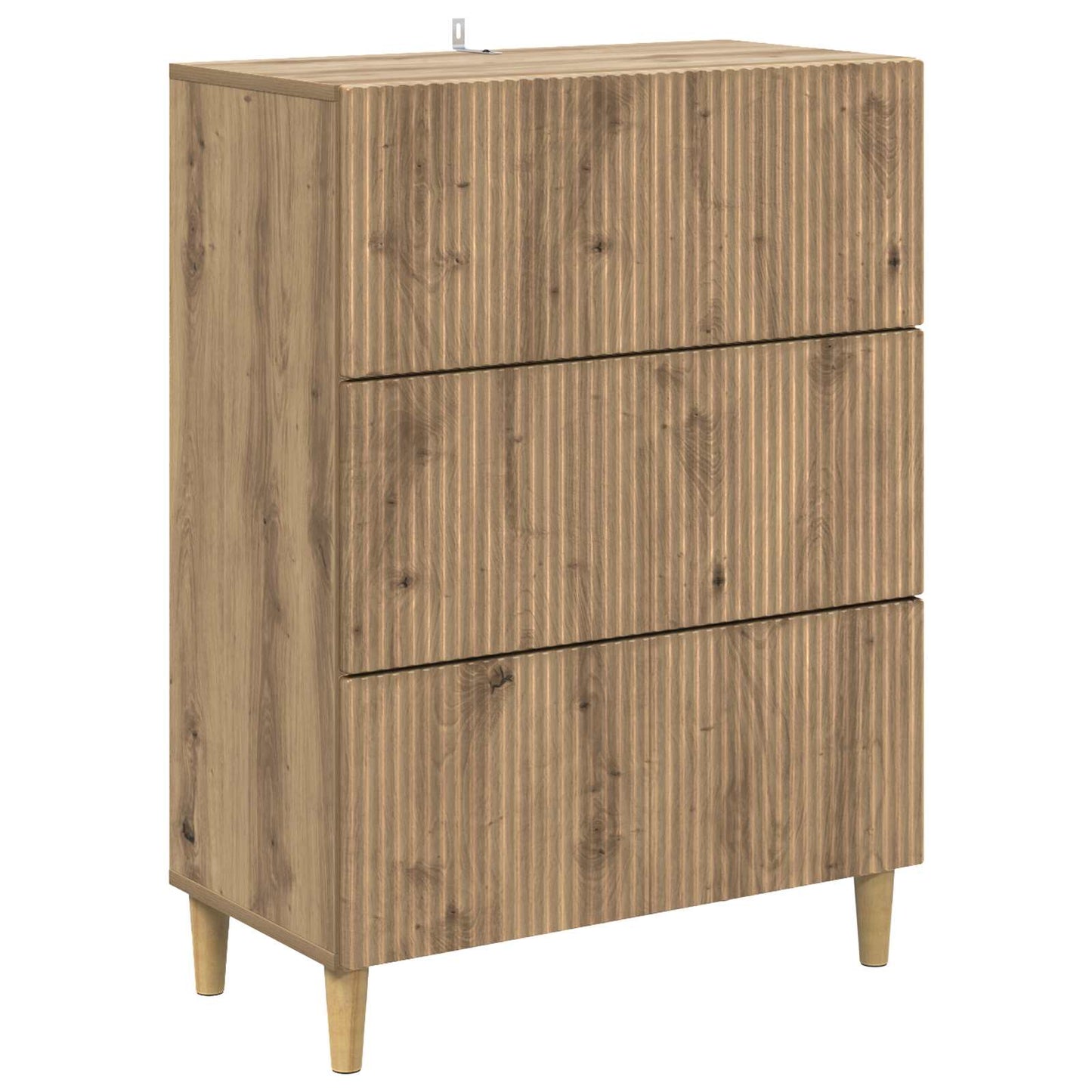 Schubladenschrank 66 x 34,5 x 90 cm Holzwerkstoff Artisan-Eiche