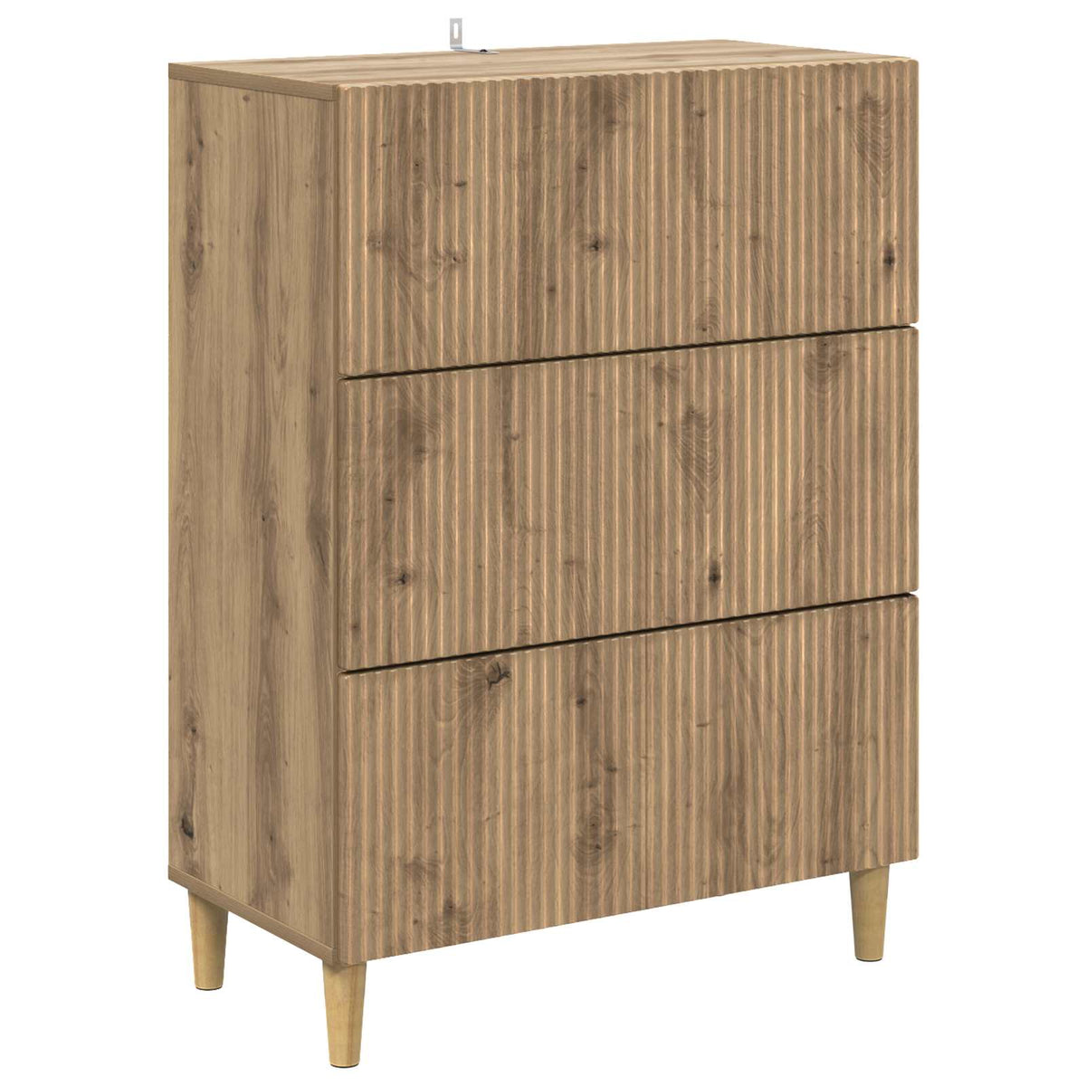 Schubladenschrank 66 x 34,5 x 90 cm Holzwerkstoff Artisan-Eiche