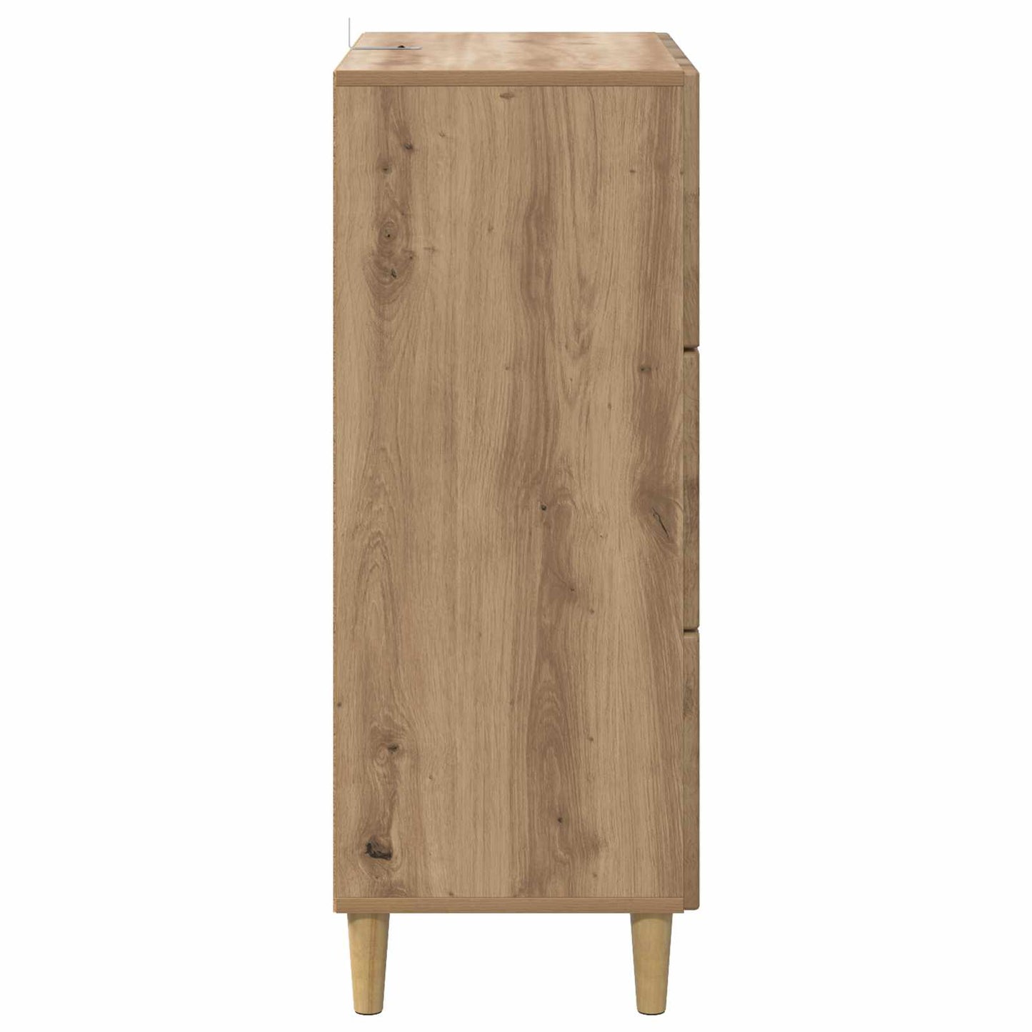 Schubladenschrank 66 x 34,5 x 90 cm Holzwerkstoff Artisan-Eiche