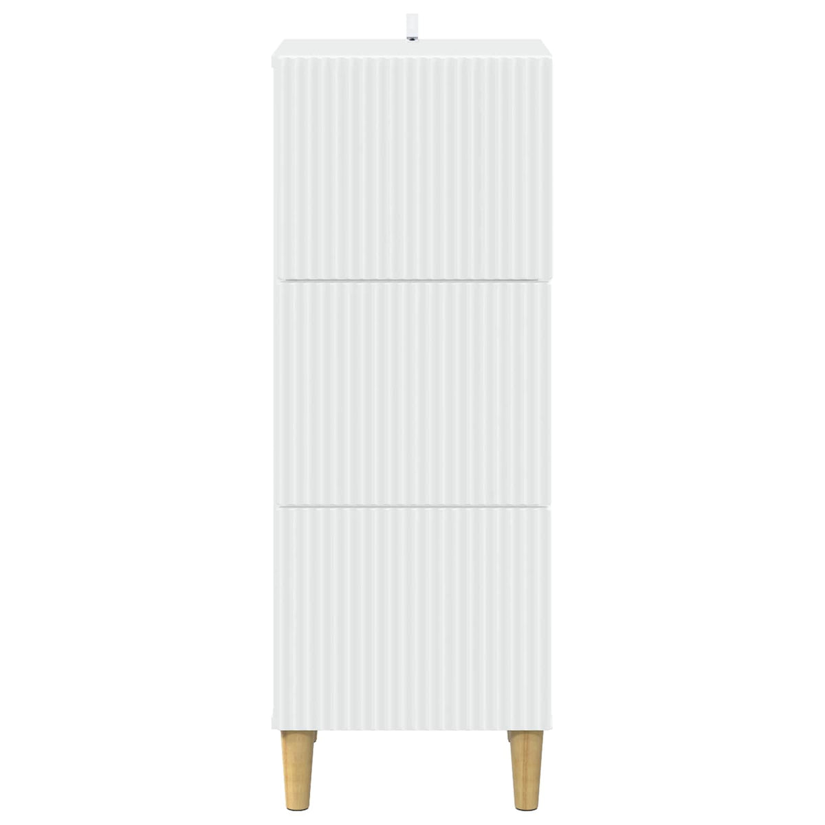Schubladenschrank Weiß 33 x 34,5 x 90 cm Holzwerkstoff
