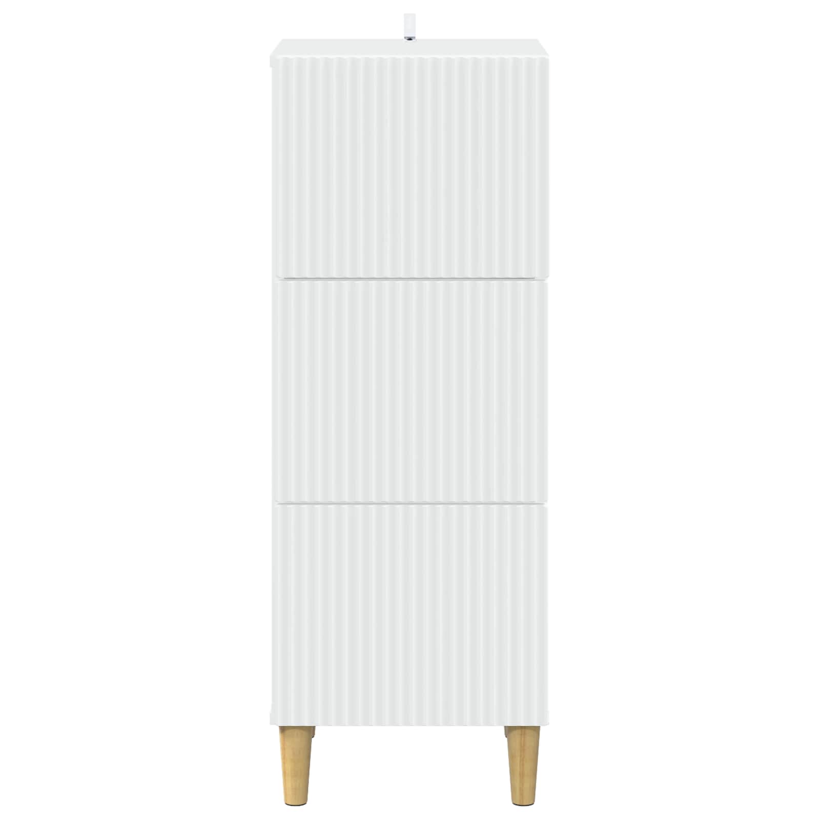 Schubladenschrank Weiß 33 x 34,5 x 90 cm Holzwerkstoff