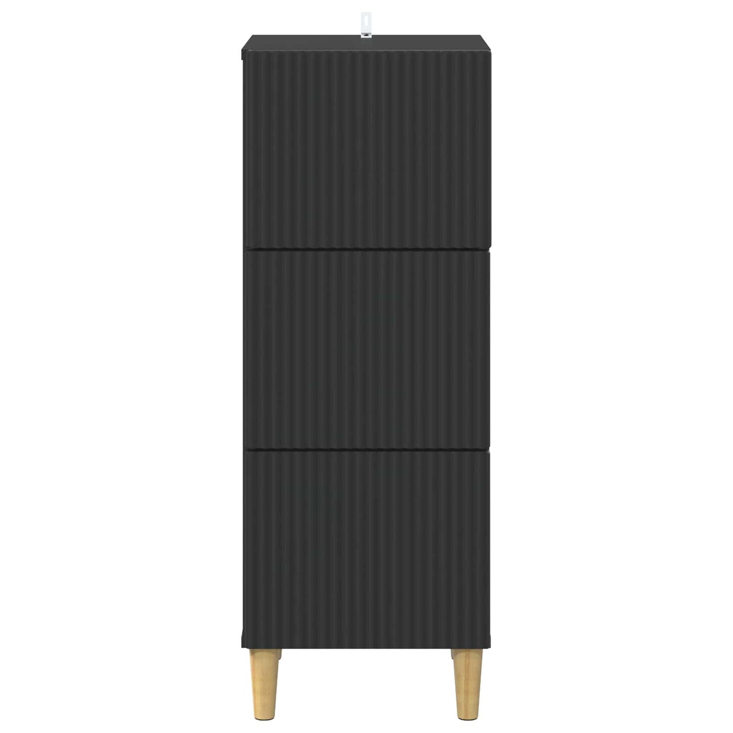 Schubladenschrank Schwarz 33 x 34,5 x 90 cm Holzwerkstoff