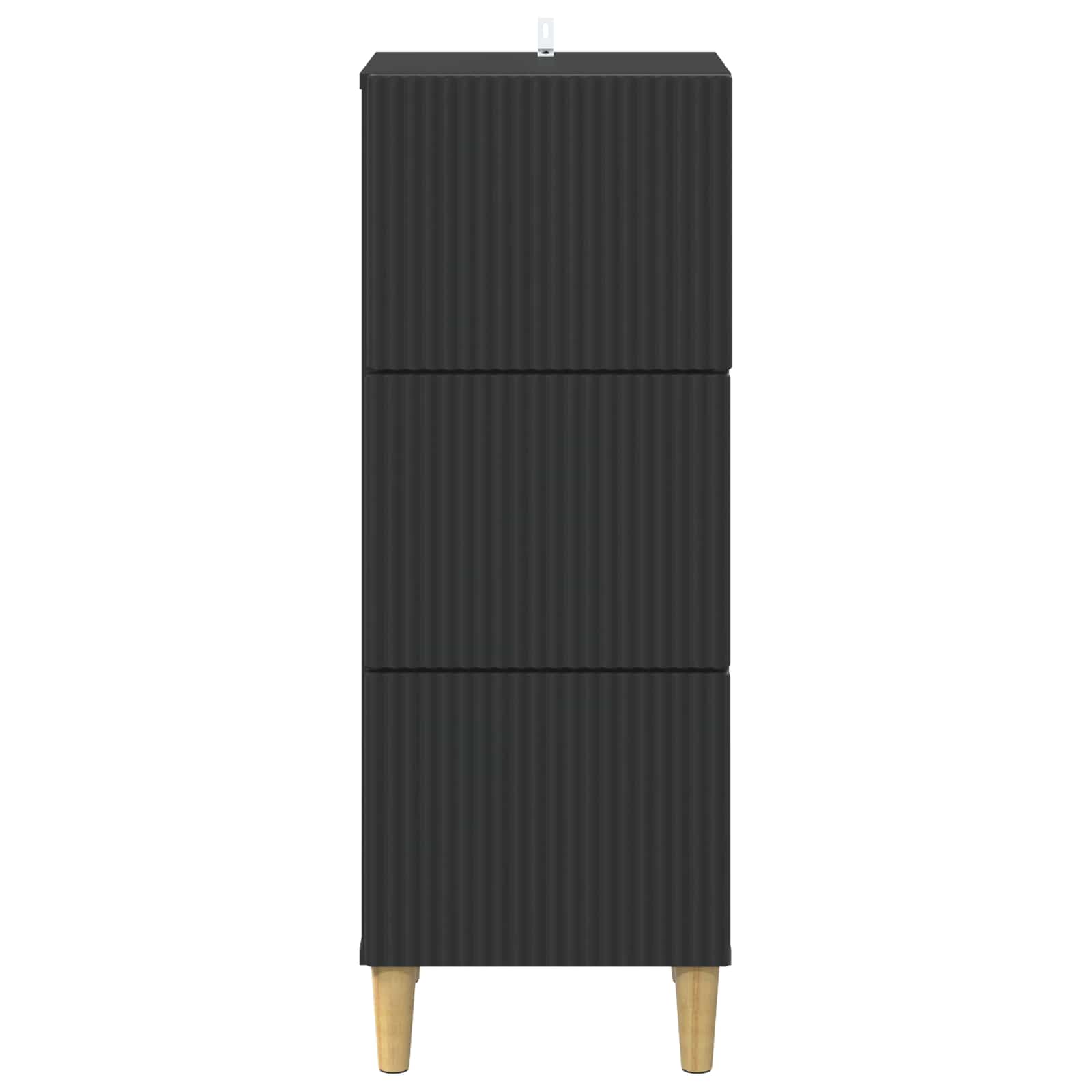 Schubladenschrank Schwarz 33 x 34,5 x 90 cm Holzwerkstoff