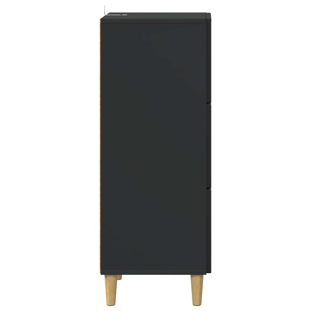 Schubladenschrank Schwarz 33 x 34,5 x 90 cm Holzwerkstoff