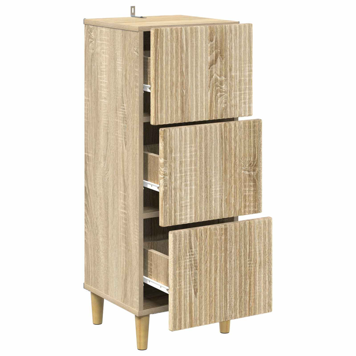 Schubladenschrank Sonoma-Eiche 33 x 34,5 x 90 cm Holzwerkstoff