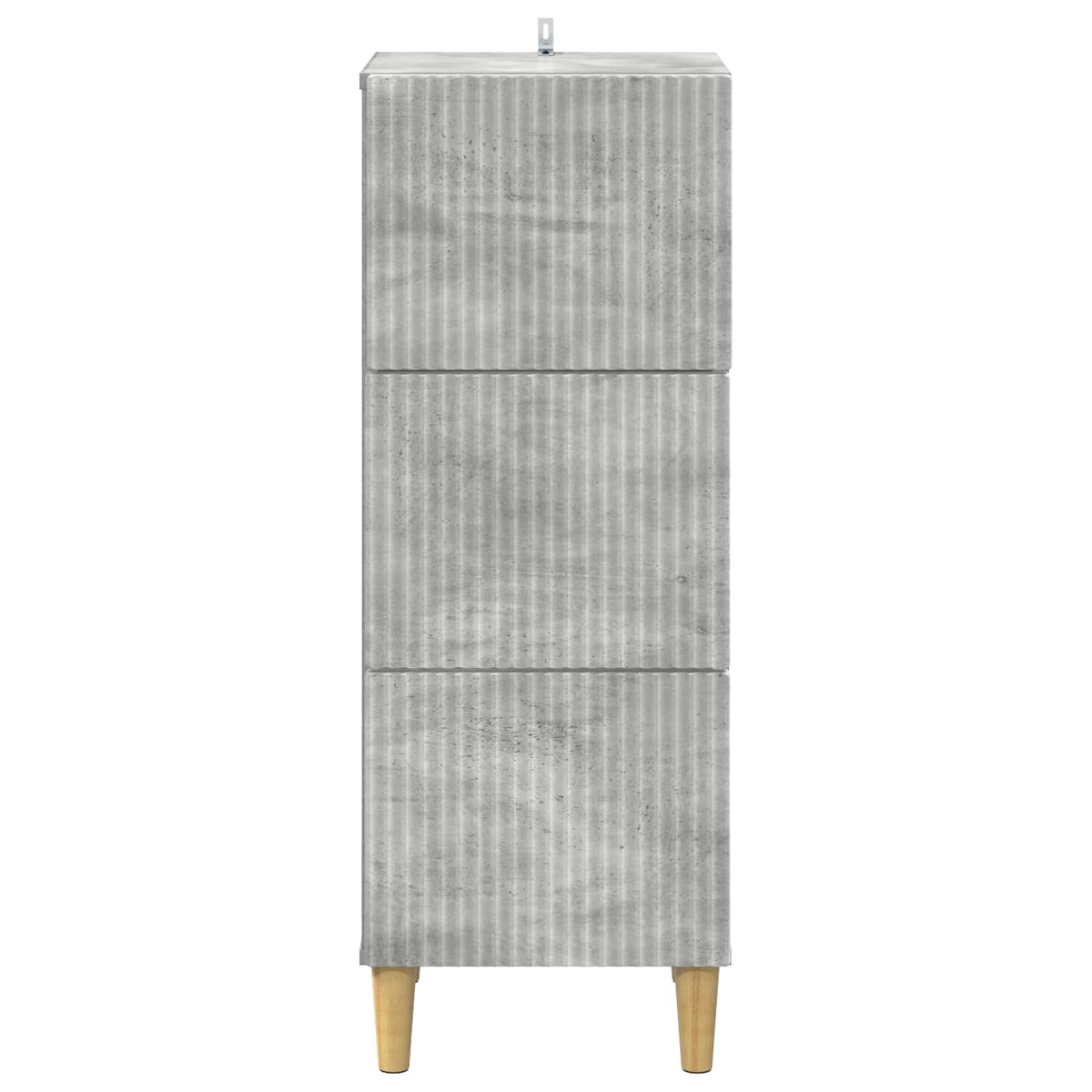Schubladenschrank Betongrau 33 x 34,5 x 90 cm Holzwerkstoff