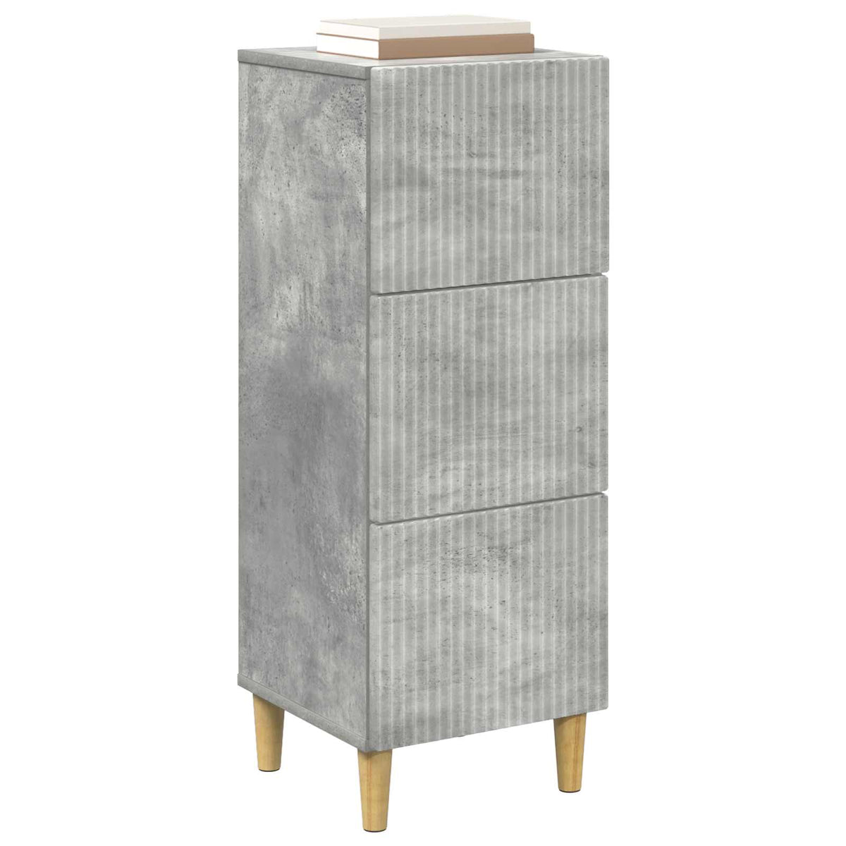 Schubladenschrank Betongrau 33 x 34,5 x 90 cm Holzwerkstoff