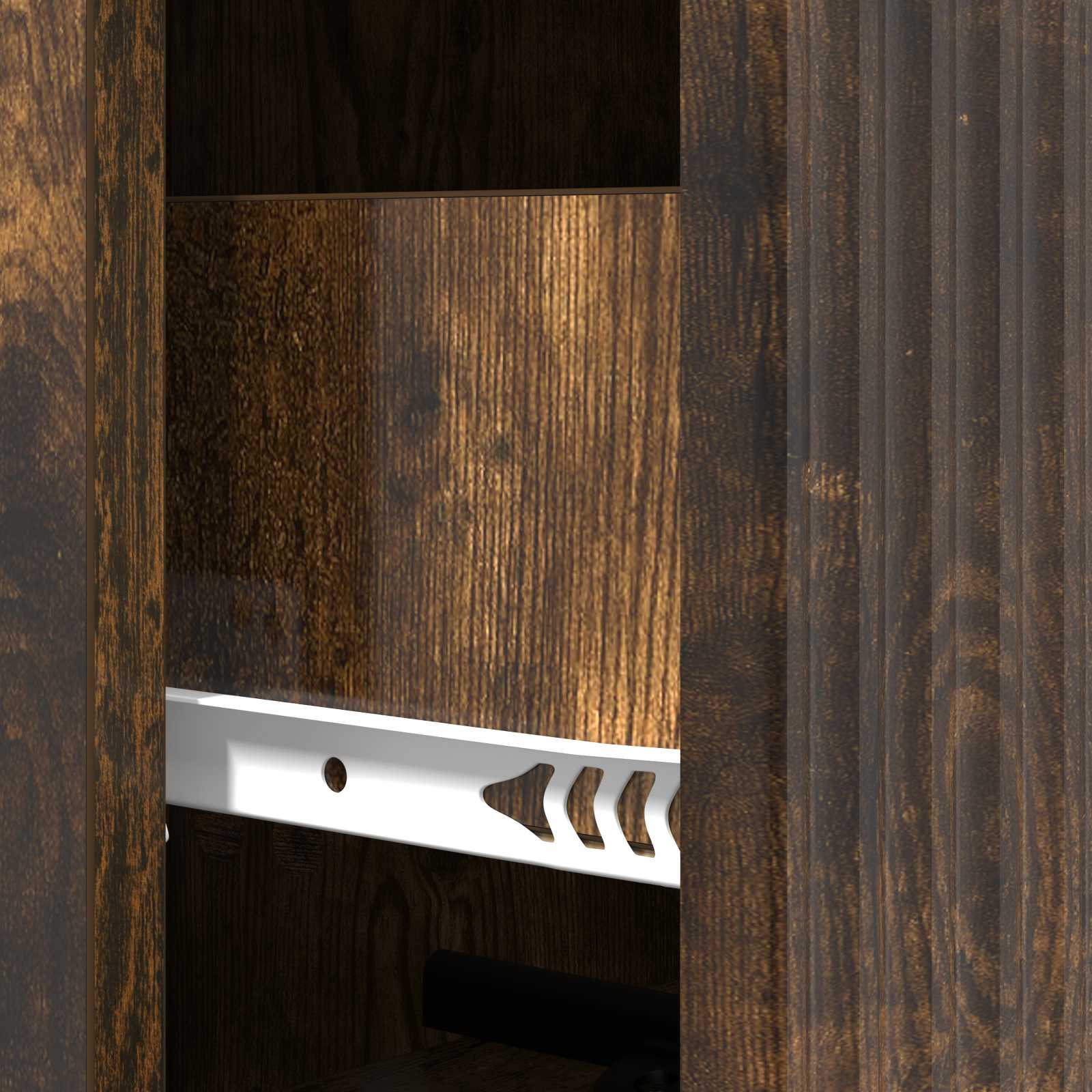 Schubladenschrank Geräucherte Eiche 33 x 34,5 x 90 cm