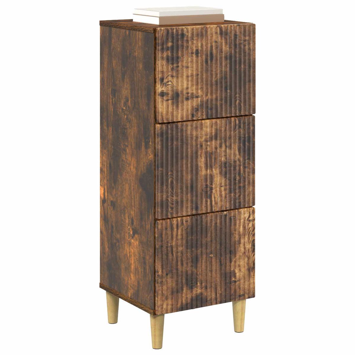 Schubladenschrank Geräucherte Eiche 33 x 34,5 x 90 cm