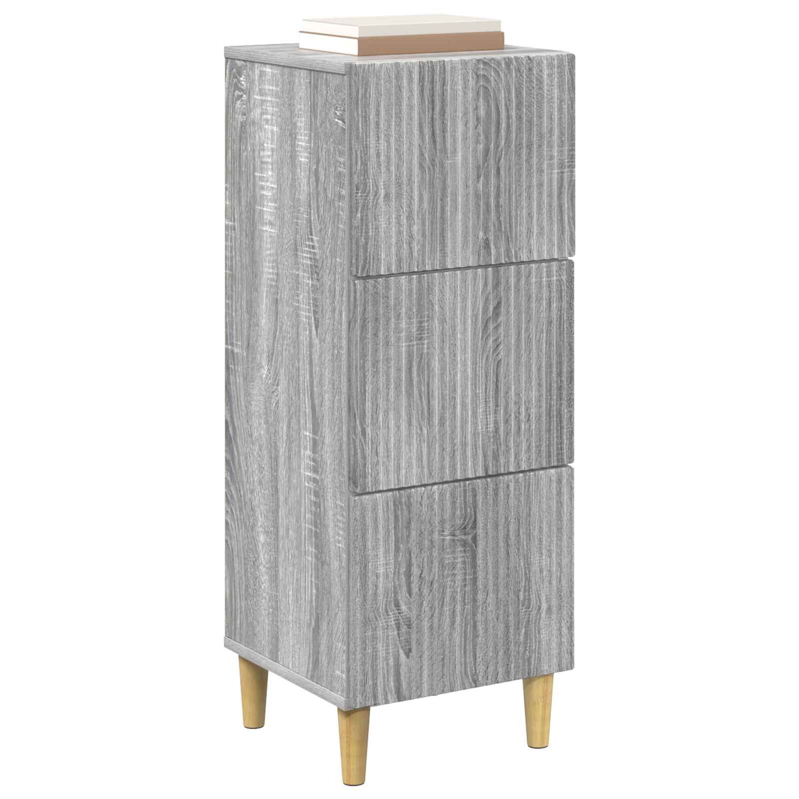 Schubladenschrank Graues Sonoma 33 x 34,5 x 90 cm Holzwerkstoff