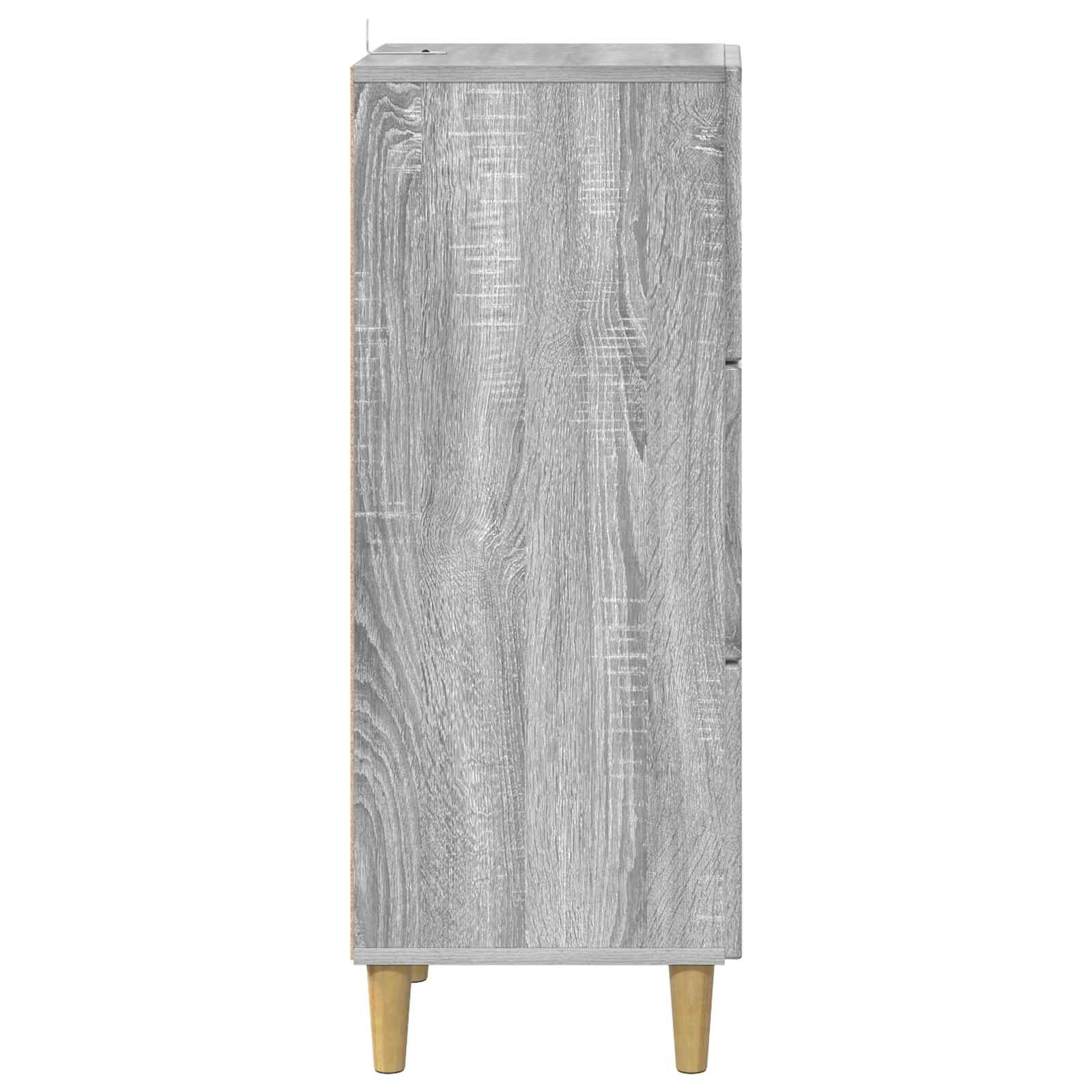 Schubladenschrank Graues Sonoma 33 x 34,5 x 90 cm Holzwerkstoff