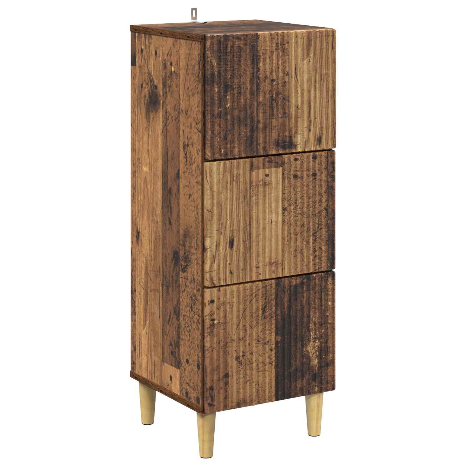 Schubladenschrank Altholz 33 x 34,5 x 90 cm Holzwerkstoff