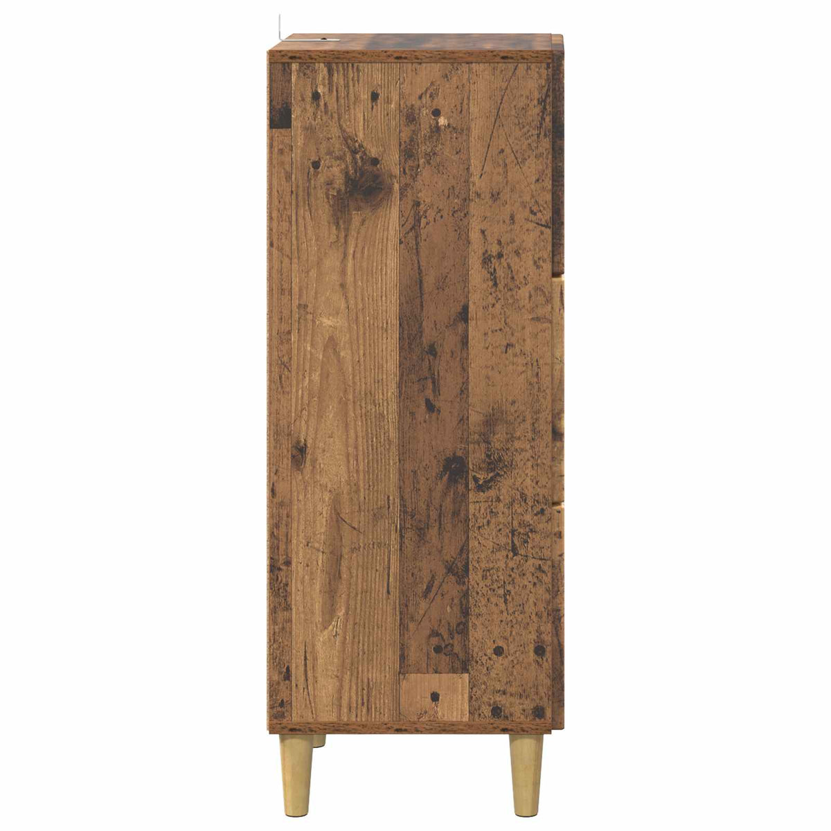 Schubladenschrank Altholz 33 x 34,5 x 90 cm Holzwerkstoff