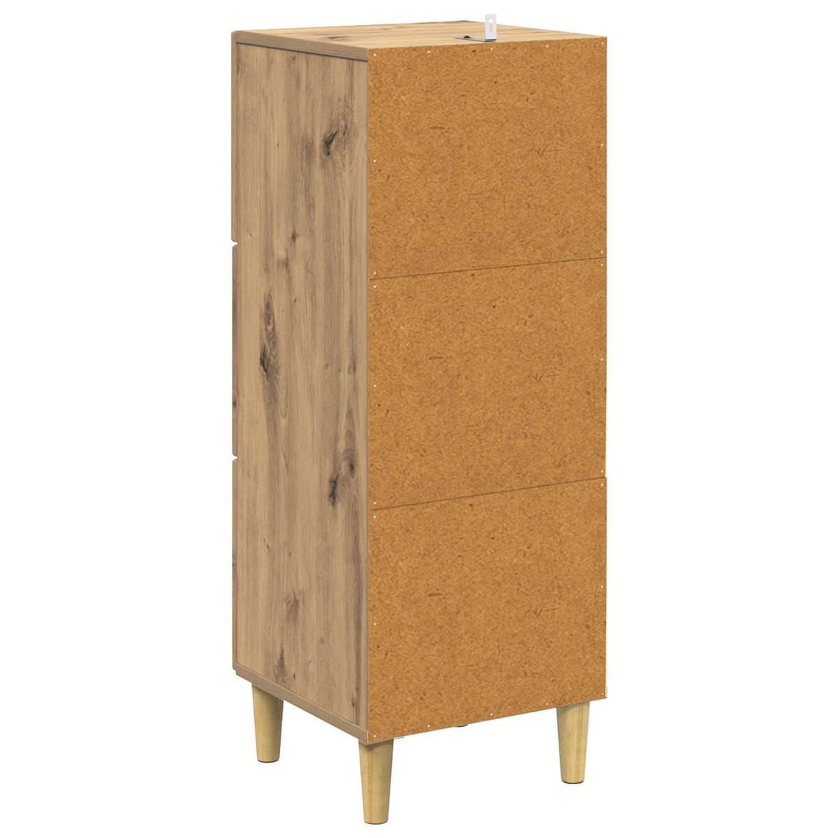 Schubladenschrank 33 x 34,5 x 90 cm Holzwerkstoff Artisan-Eiche