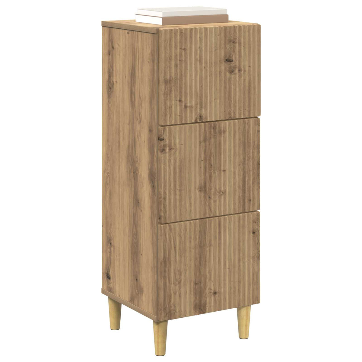 Schubladenschrank 33 x 34,5 x 90 cm Holzwerkstoff Artisan-Eiche