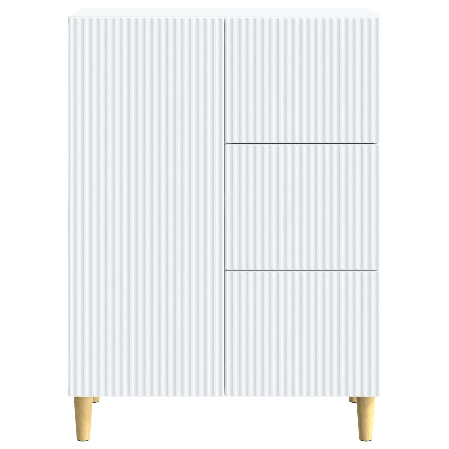 Sideboard Weiß 66 x 34,5 x 90 cm Holzwerkstoff