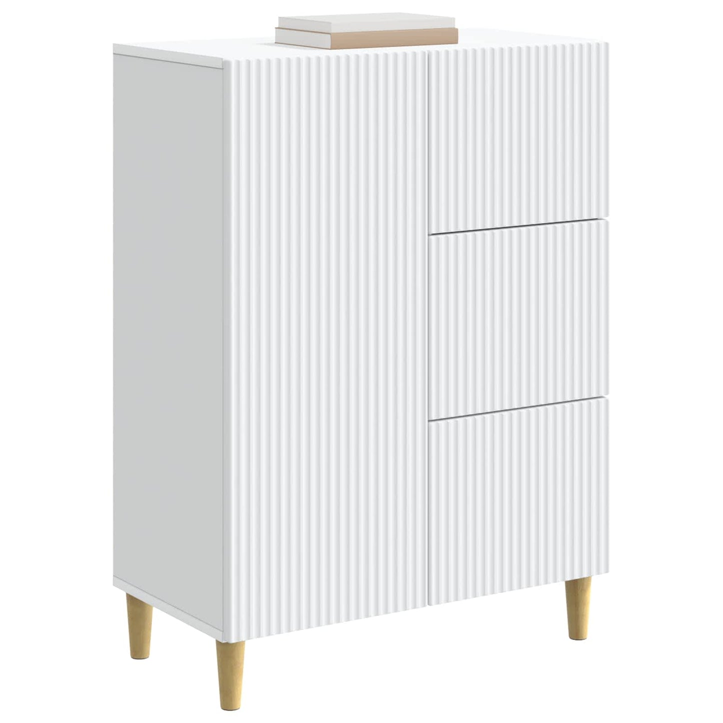 Sideboard Weiß 66 x 34,5 x 90 cm Holzwerkstoff