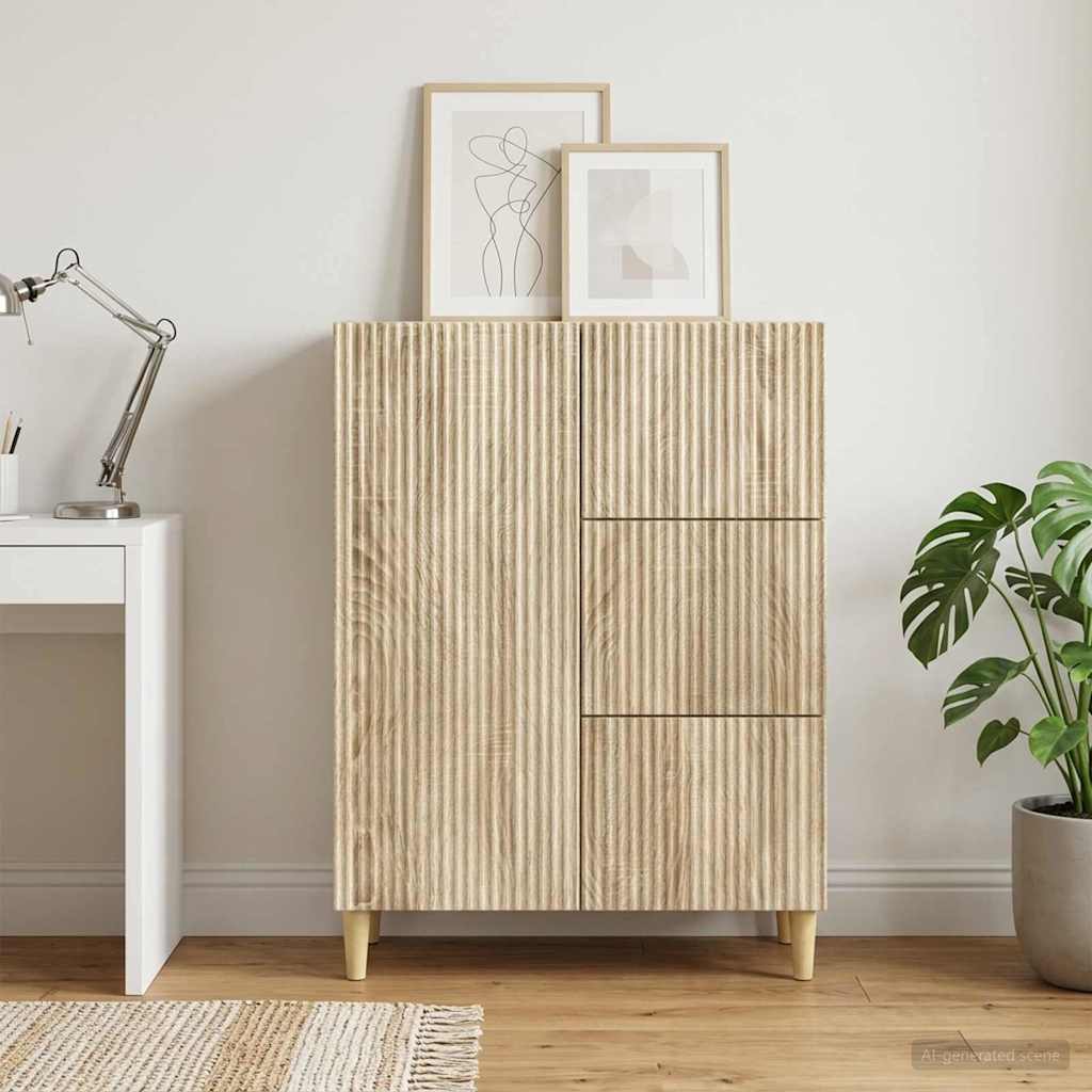 Sideboard Sonoma-Eiche 66 x 34,5 x 90 cm Holzwerkstoff