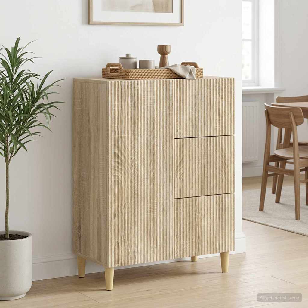 Sideboard Sonoma-Eiche 66 x 34,5 x 90 cm Holzwerkstoff