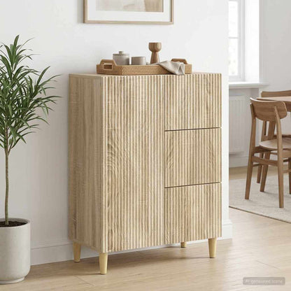 Sideboard Sonoma-Eiche 66 x 34,5 x 90 cm Holzwerkstoff