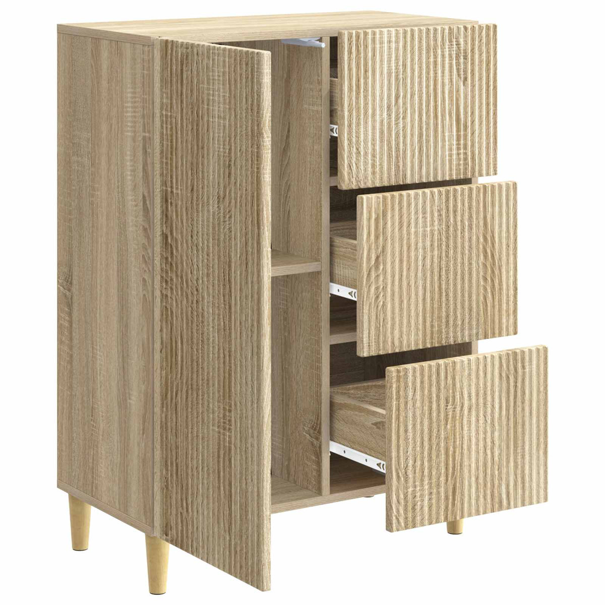 Sideboard Sonoma-Eiche 66 x 34,5 x 90 cm Holzwerkstoff
