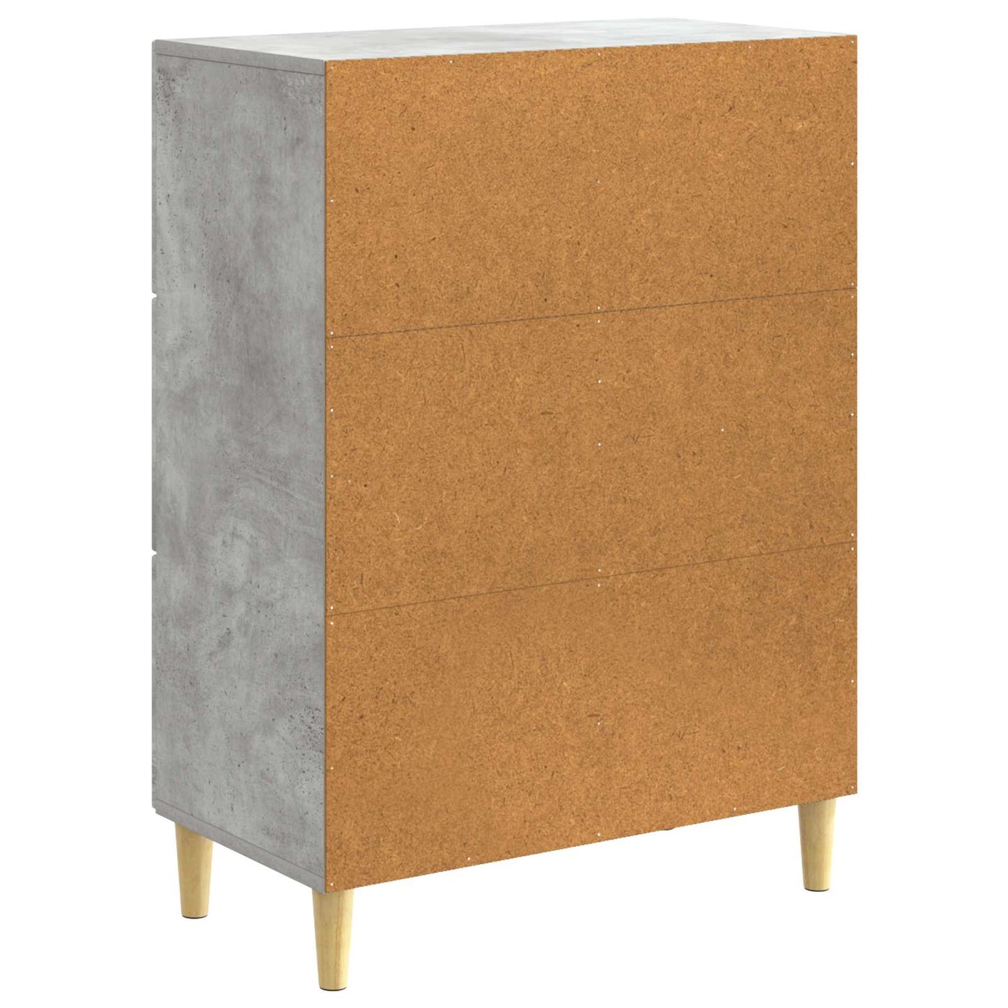 Sideboard Betongrau 66 x 34,5 x 90 cm Holzwerkstoff