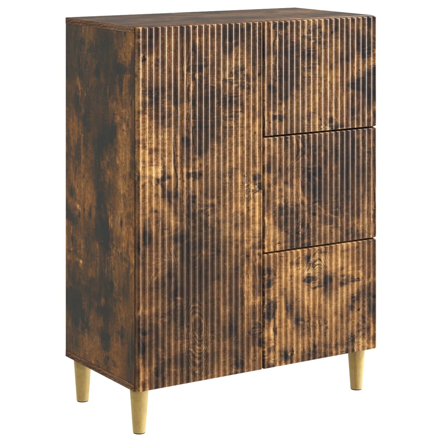 Sideboard Geräucherte Eiche 66 x 34,5 x 90 cm Holzwerkstoff