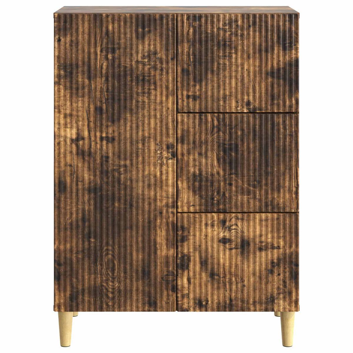 Sideboard Geräucherte Eiche 66 x 34,5 x 90 cm Holzwerkstoff