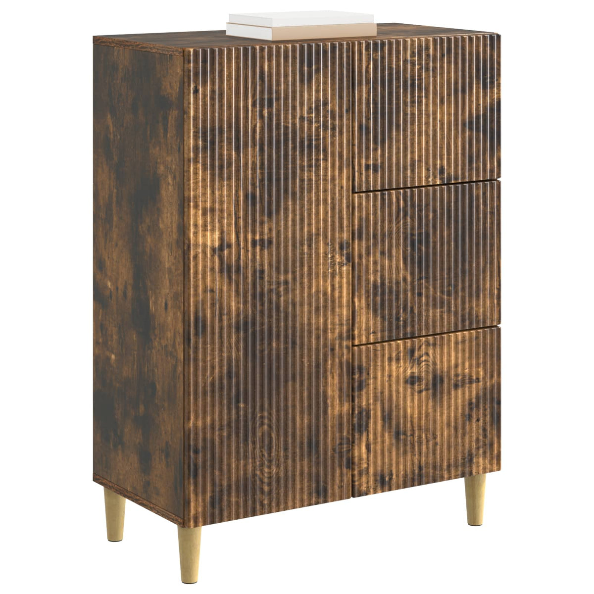 Sideboard Geräucherte Eiche 66 x 34,5 x 90 cm Holzwerkstoff