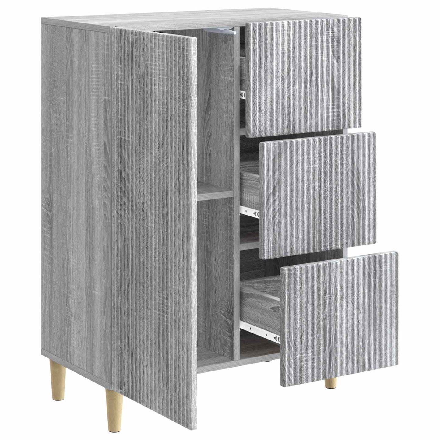 Sideboard Graues Sonoma 66 x 34,5 x 90 cm Holzwerkstoff