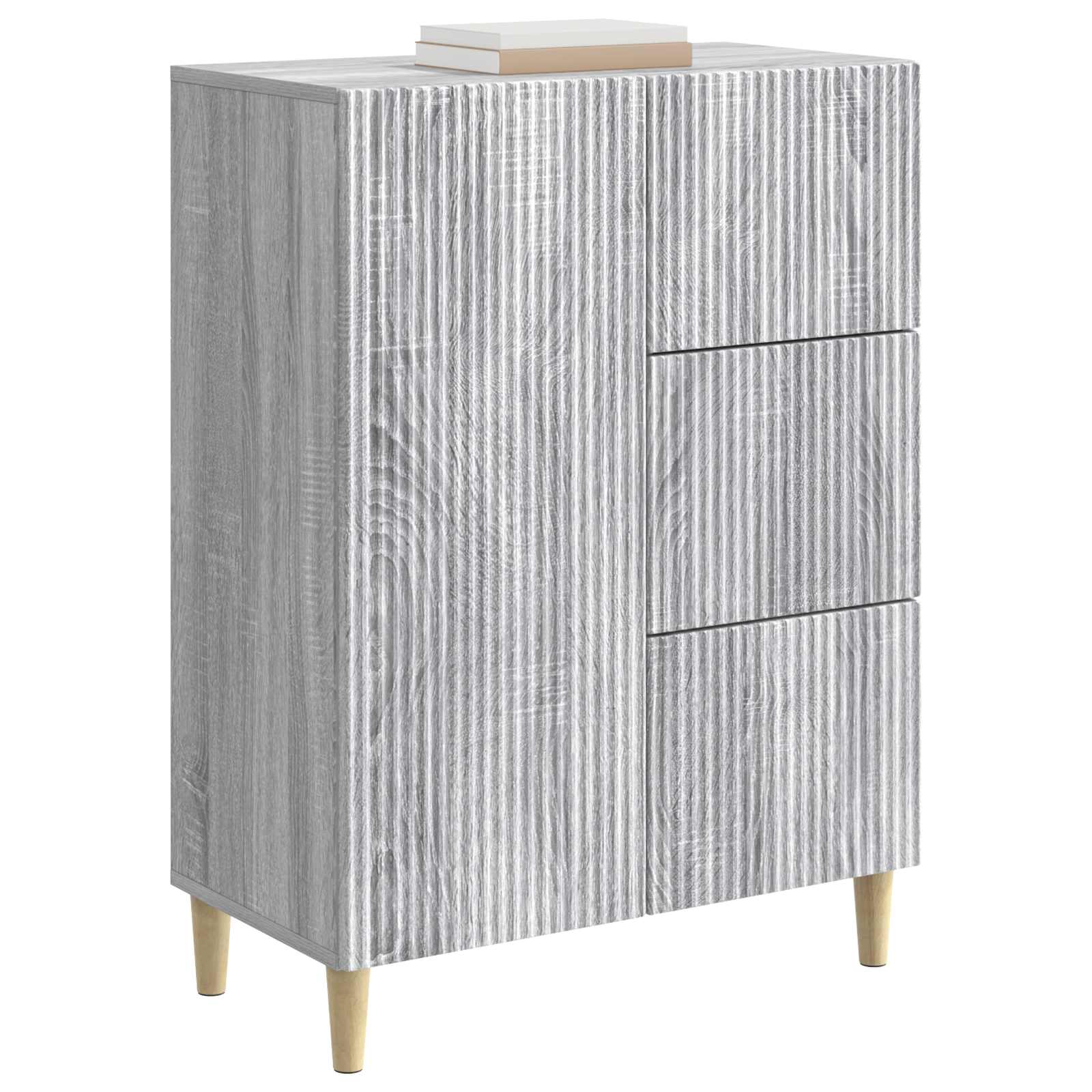 Sideboard Graues Sonoma 66 x 34,5 x 90 cm Holzwerkstoff