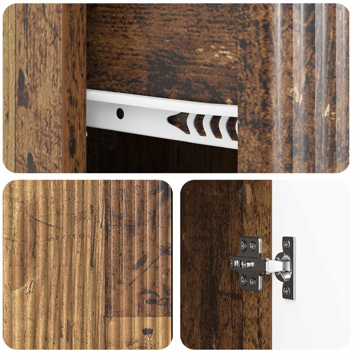 Sideboard Altholz 66 x 34,5 x 90 cm Holzwerkstoff