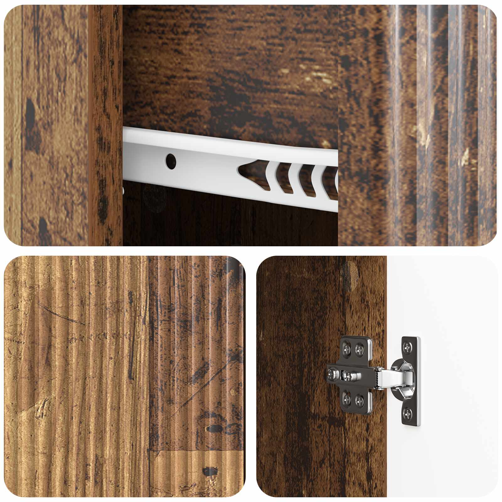 Sideboard Altholz 66 x 34,5 x 90 cm Holzwerkstoff