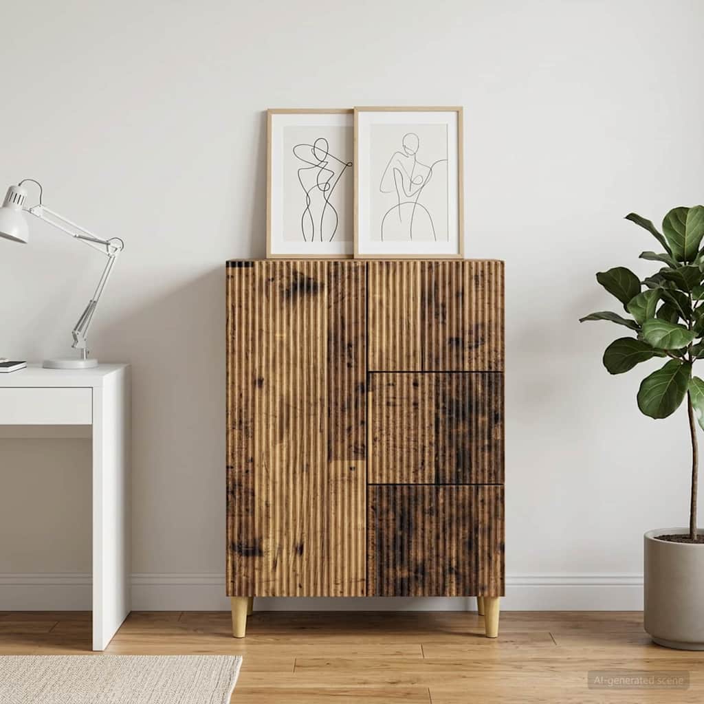 Sideboard Altholz 66 x 34,5 x 90 cm Holzwerkstoff