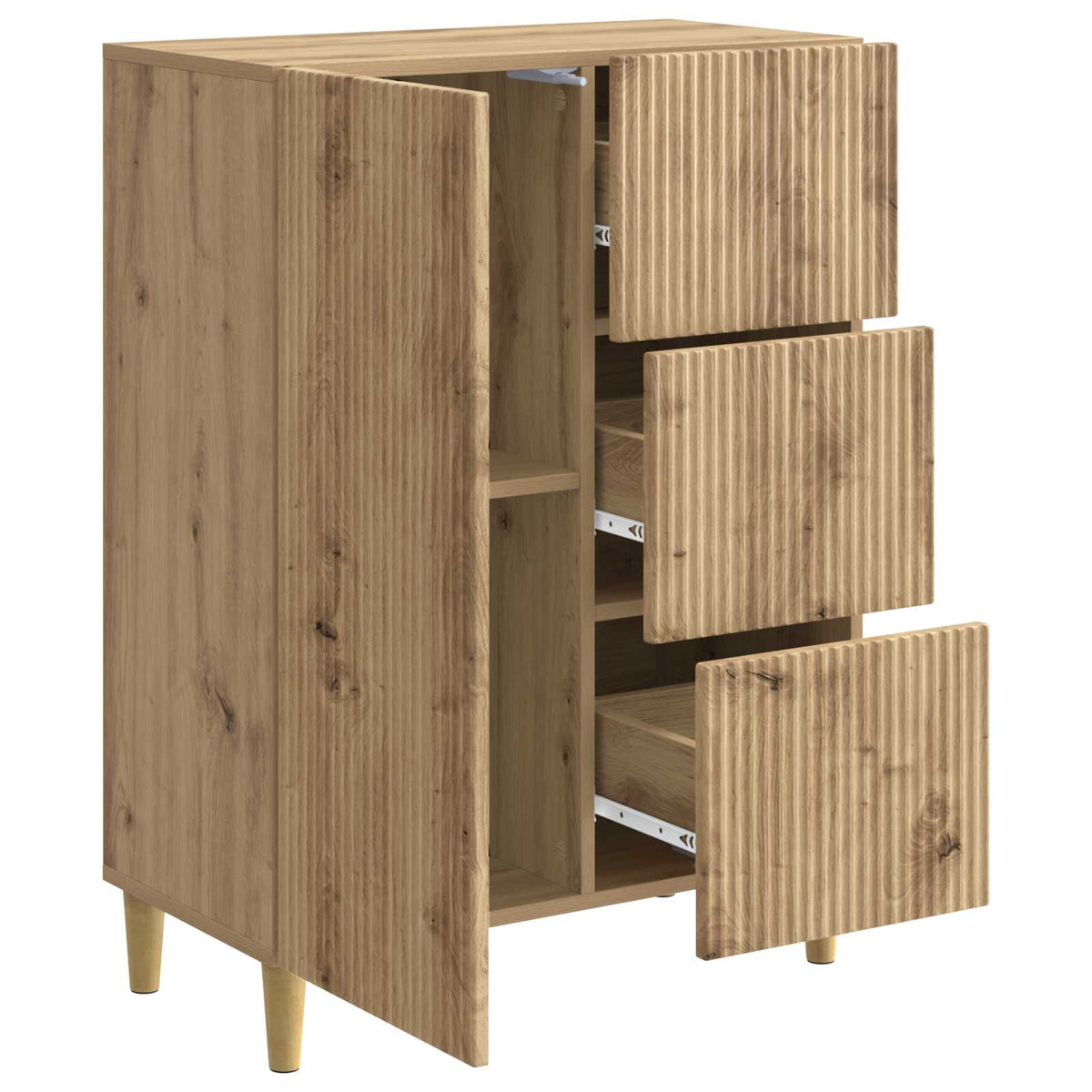 Sideboard Artisan-Eiche 66 x 34,5 x 90 cm Holzwerkstoff