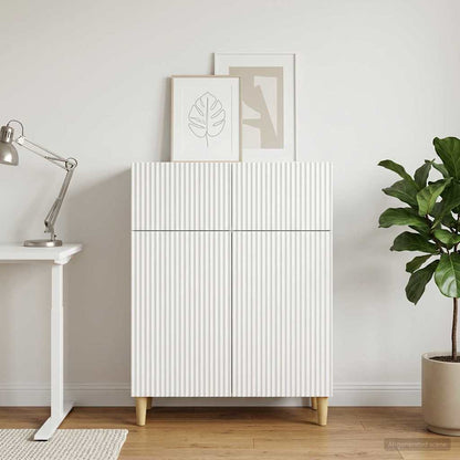 Sideboard Weiß 66 x 34,5 x 90 cm Holzwerkstoff