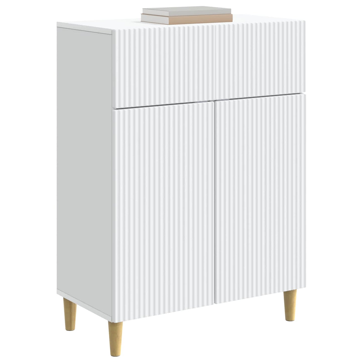 Sideboard Weiß 66 x 34,5 x 90 cm Holzwerkstoff
