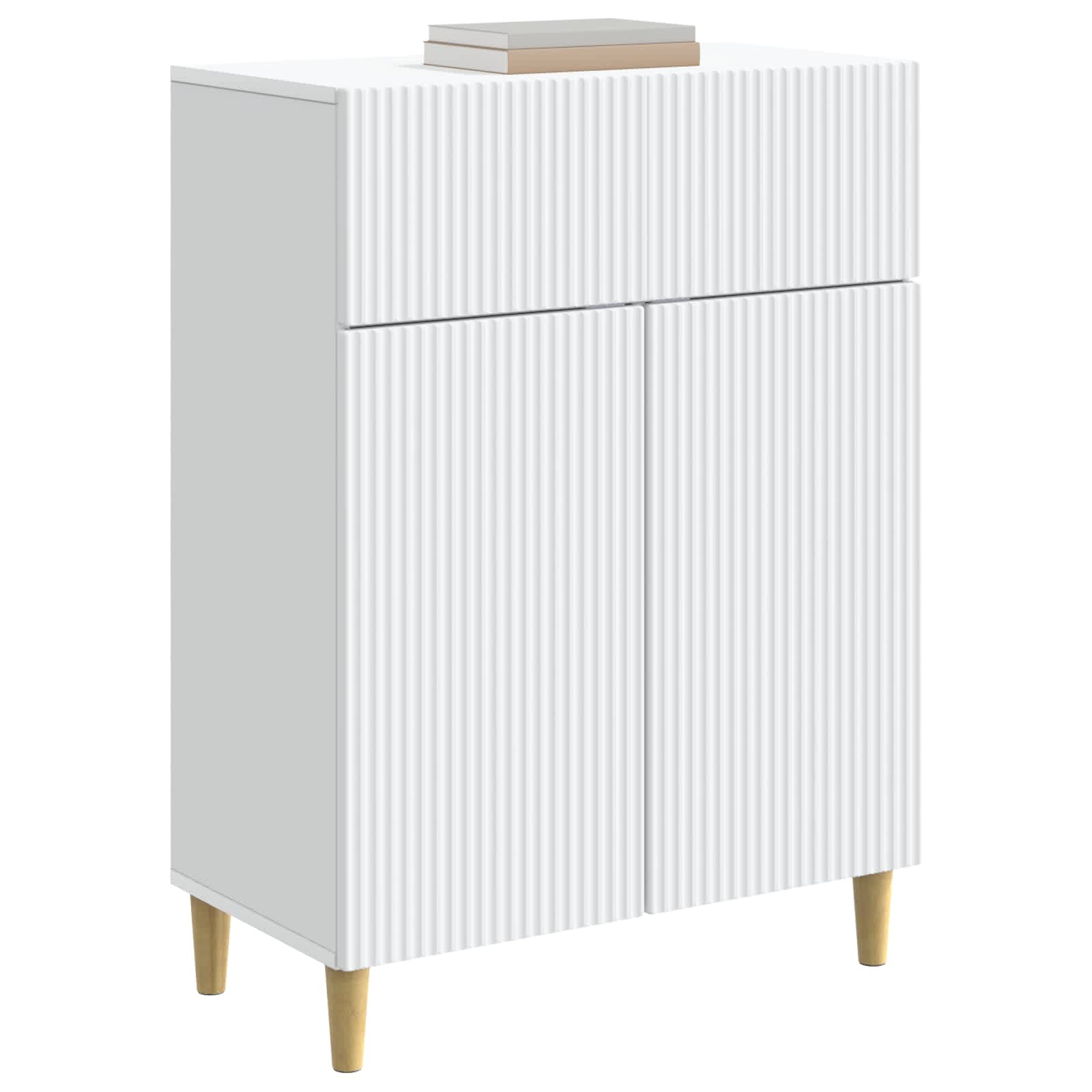 Sideboard Weiß 66 x 34,5 x 90 cm Holzwerkstoff