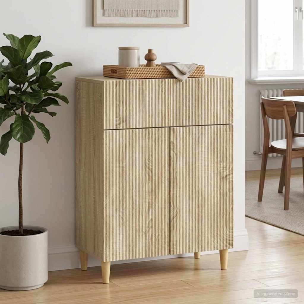 Sideboard Sonoma-Eiche 66 x 34,5 x 90 cm Holzwerkstoff