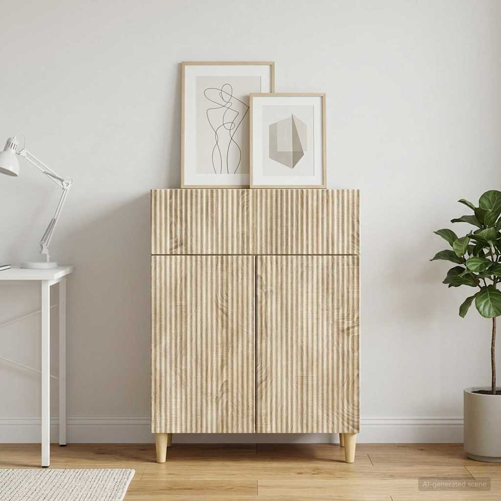 Sideboard Sonoma-Eiche 66 x 34,5 x 90 cm Holzwerkstoff